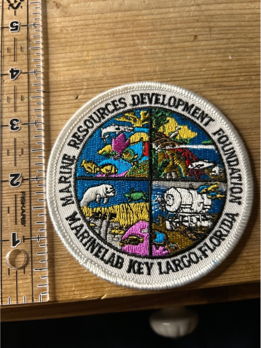 Marine Resources Development Foundation Embroidered Patch Key Largo Florida